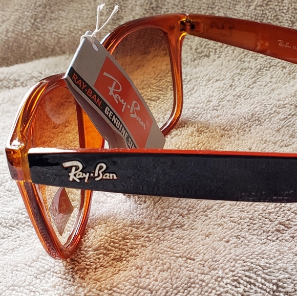 Ray-Ban Sunglasses 55 21-145 Orange and Black - Picture 3 of 4